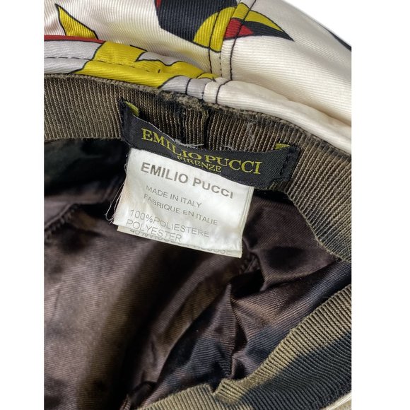 100% Authentic Emilio Pucci Red/Yellow/Black/White  Beret Hat - Picture 8 of 10